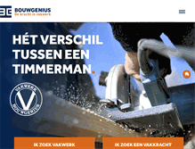 Tablet Screenshot of bouwgenius.nl